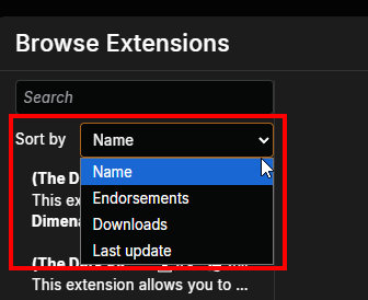 Sort Extensions