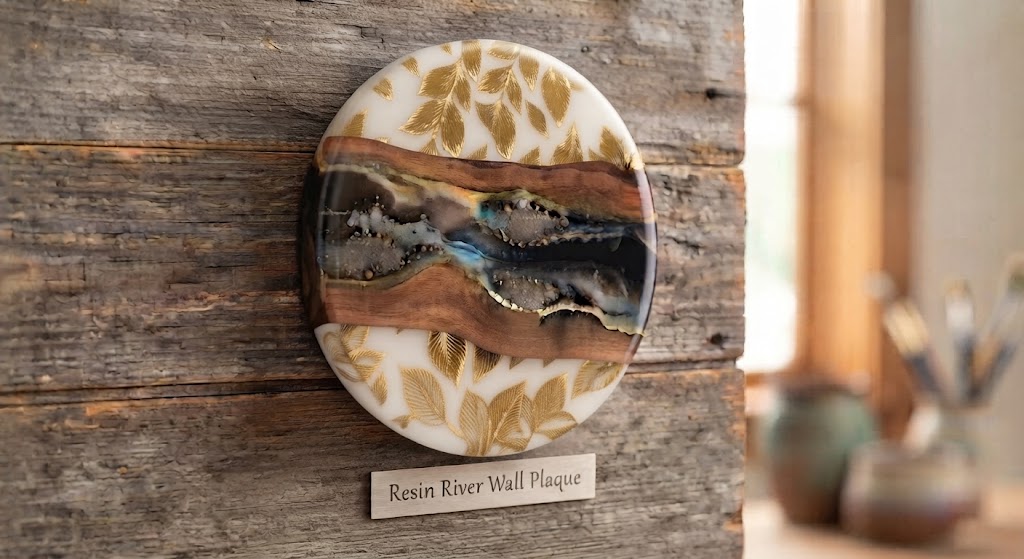 Ivory & Gold Plaque