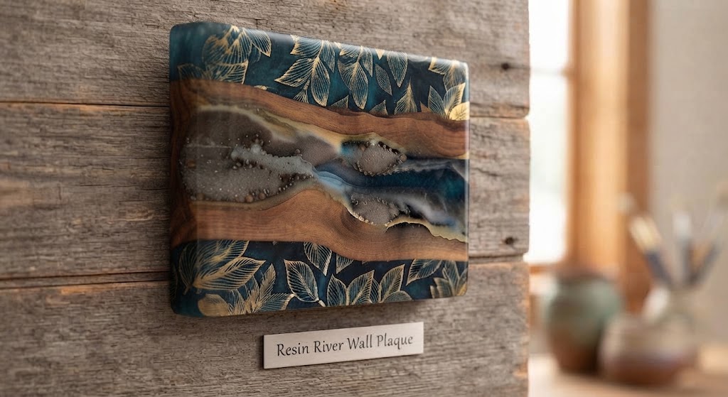 Teal & Gold Plaque