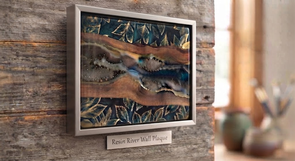 Teal & Silver Framed