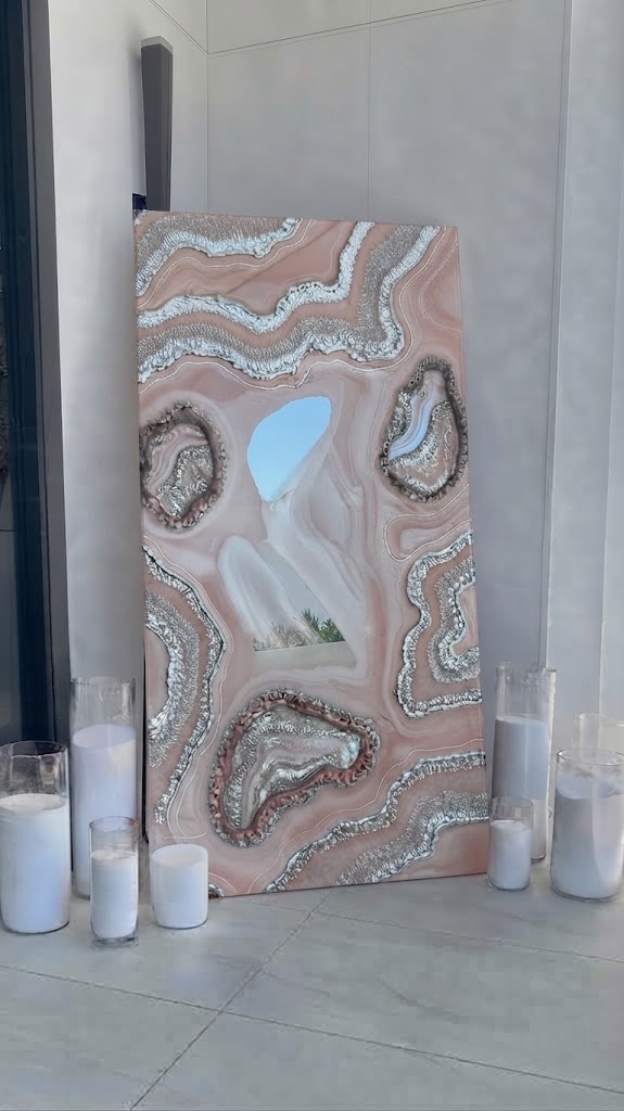 Blush & Silver Panel
