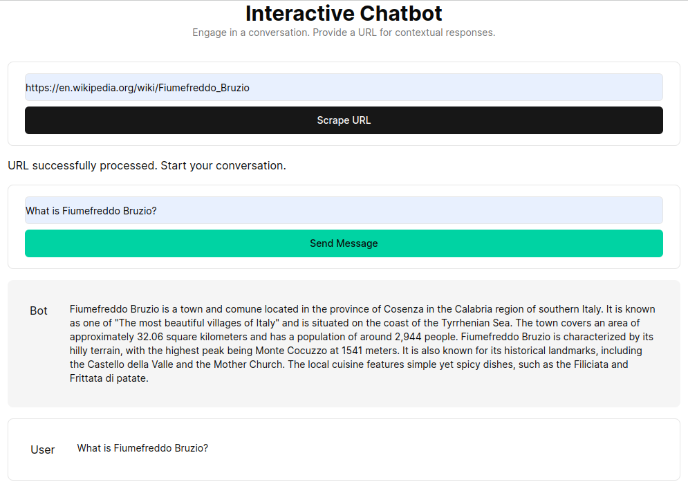 Chatbot Interface