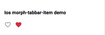 IOS morph-tabbar-item demo