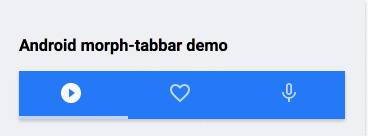IOS morph-tabbar demo
