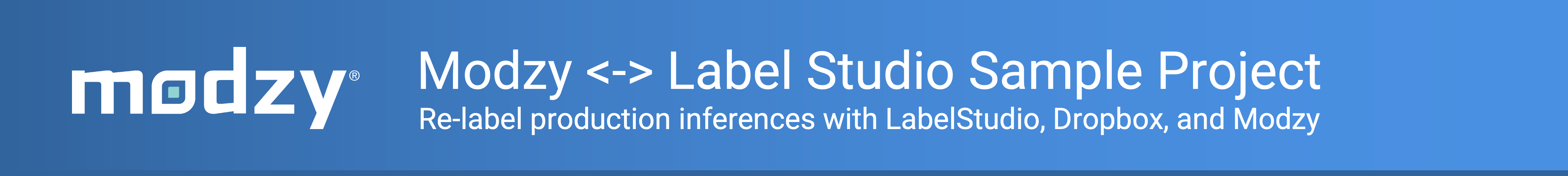 Modzy-LabelStudio project banner