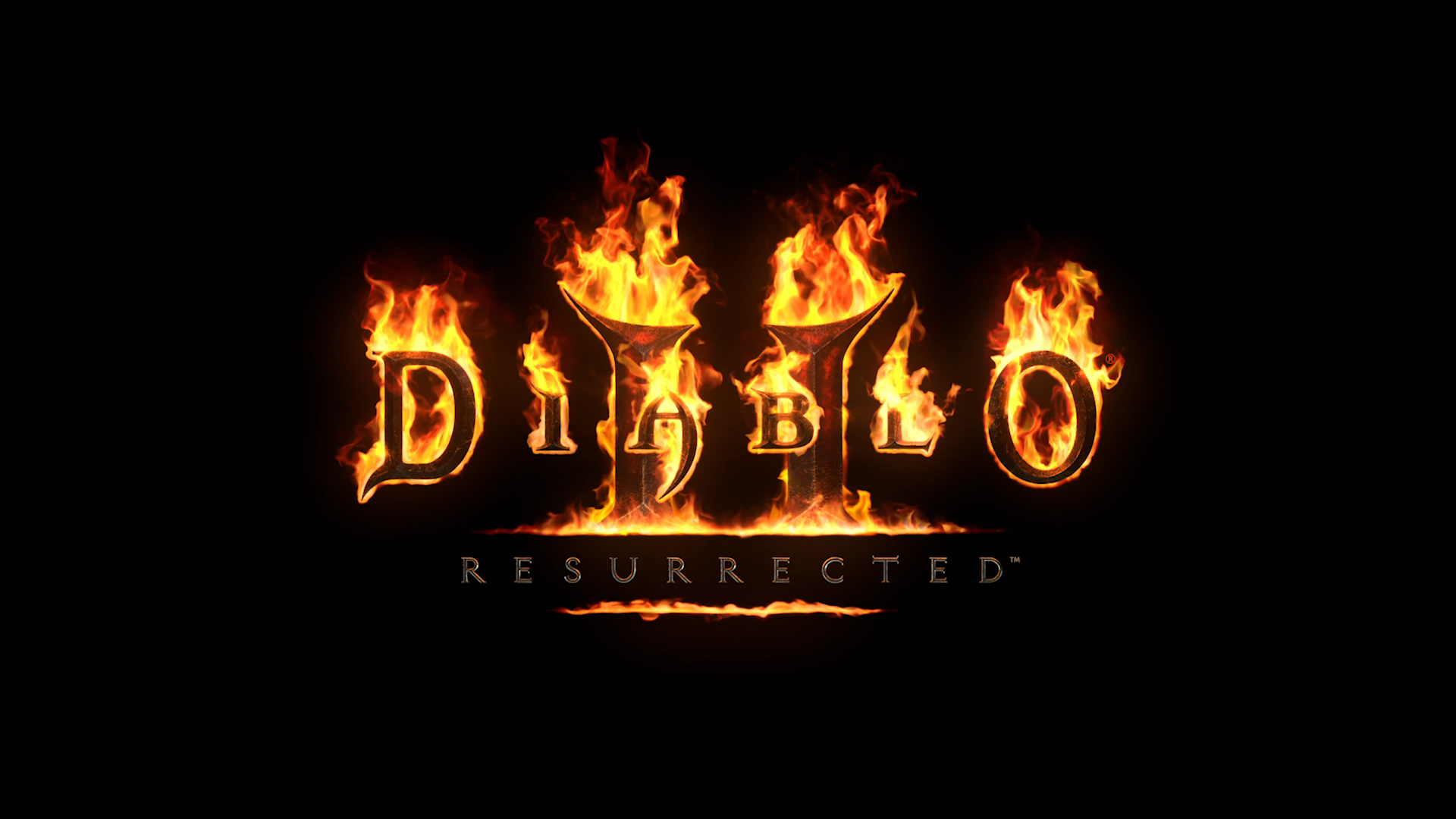 La splash screen di Diablo II: Resurrected.