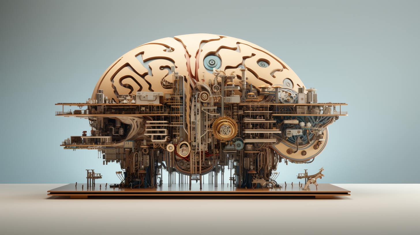 Raffigurazione artistica secondo Midjourney di "building a second brain"