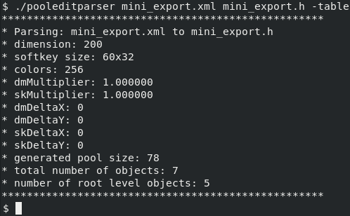 Parser in xterm window