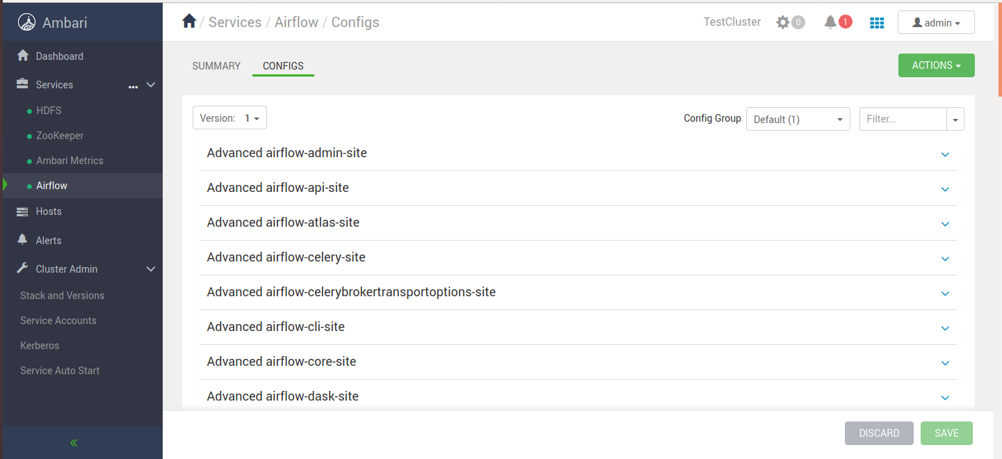 Airflow configuration management