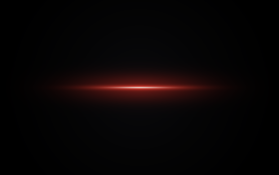 the red sweep across black, white-hot core, CRT scanlines