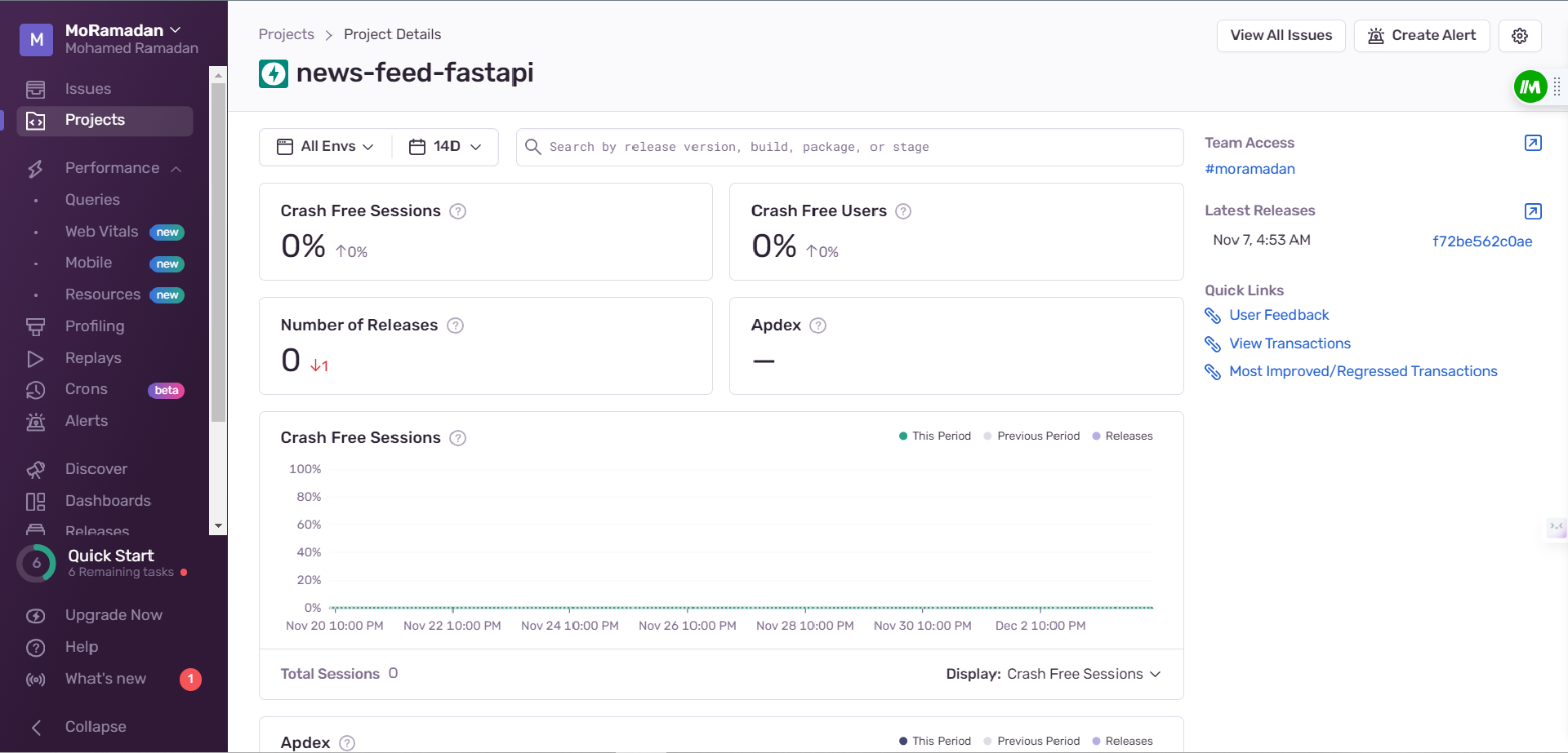 Sentry Monitoring