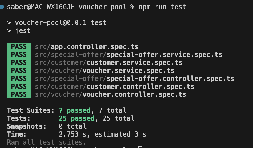 Running test cases