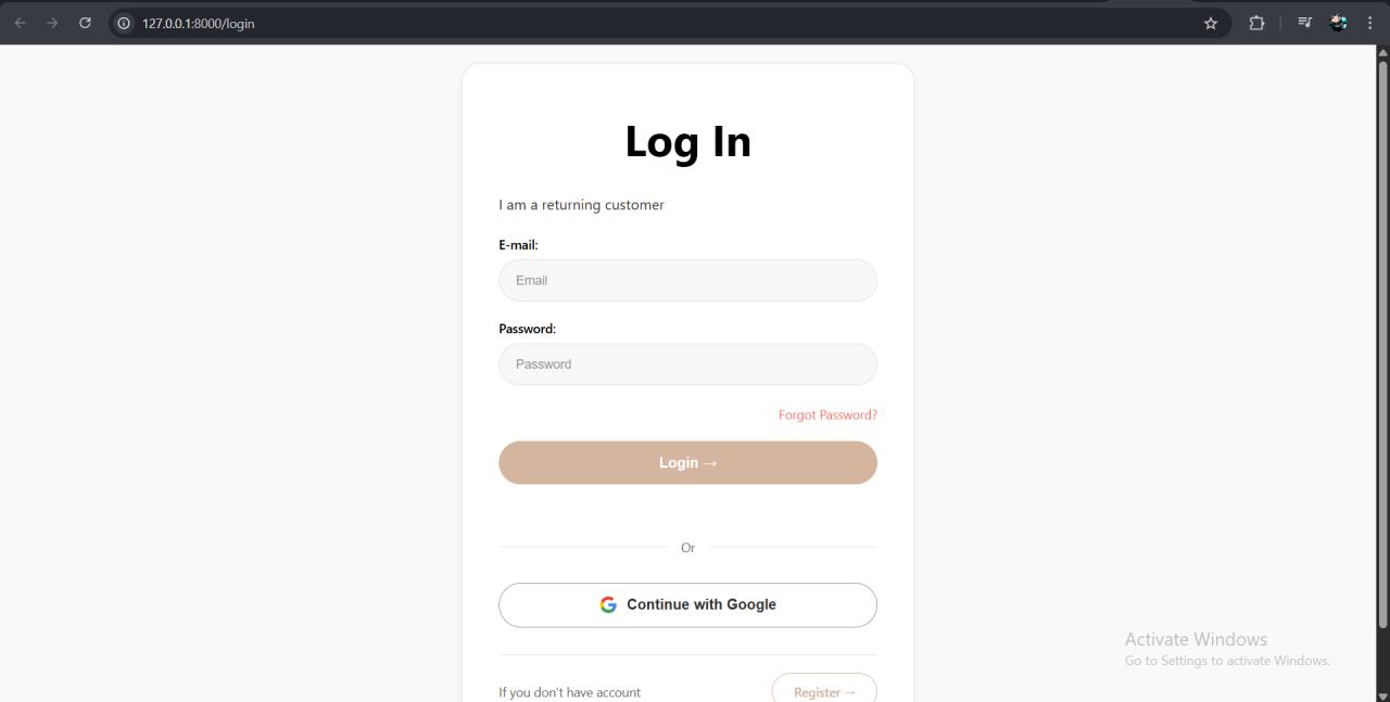 e-bib login page