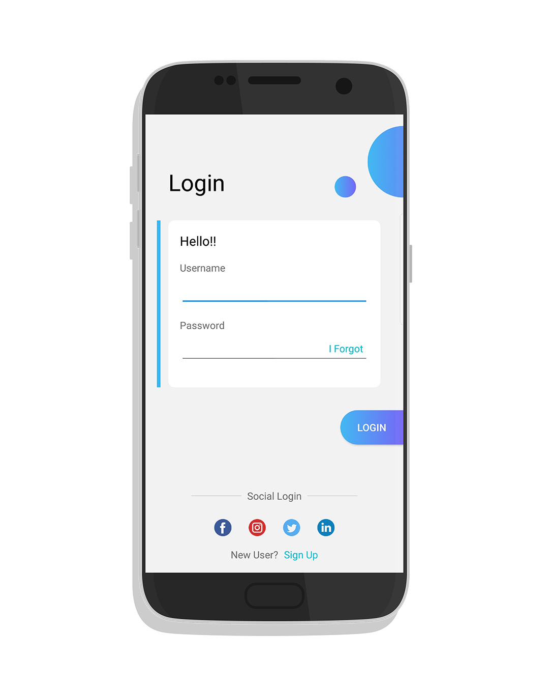 DropSignIn Sign In UI Design @codeKK AndroidOpen Source Website