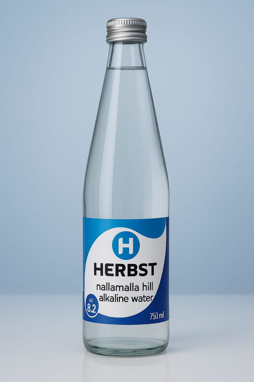 Herbst Nallamalla Hill Alkaline Water 750ml bottle