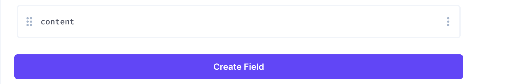 After Creating Field