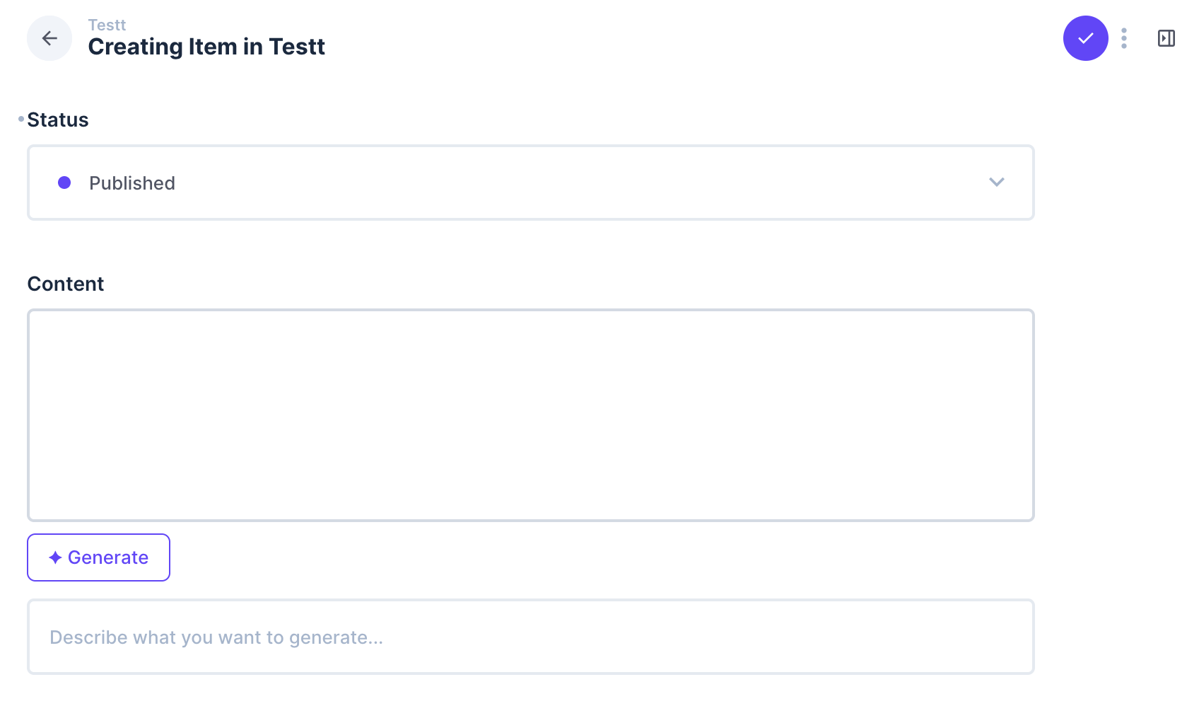 Generate Button