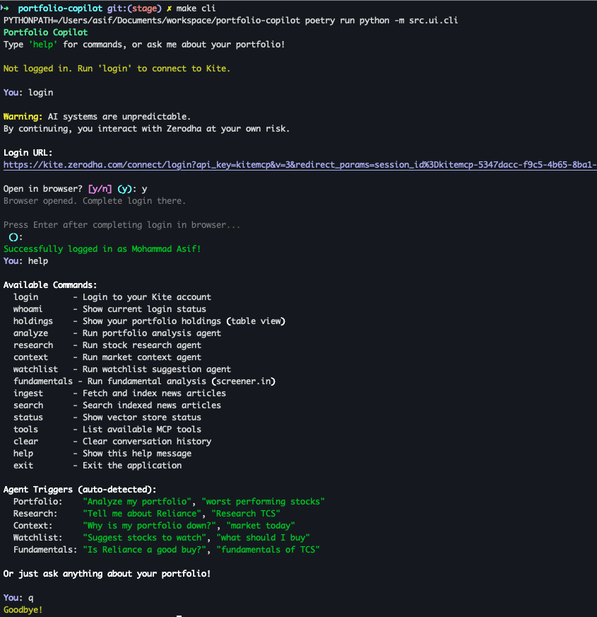 CLI Screenshot