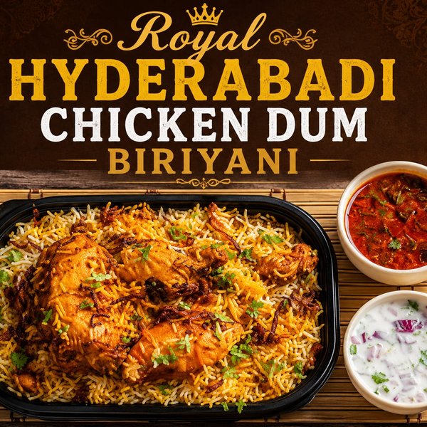 Hyderabadi Chicken Dum Biryani