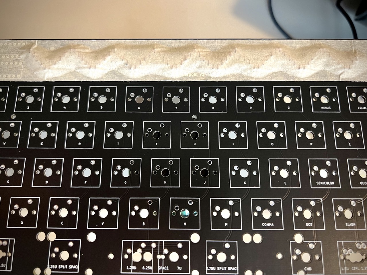 masking tape on diodes