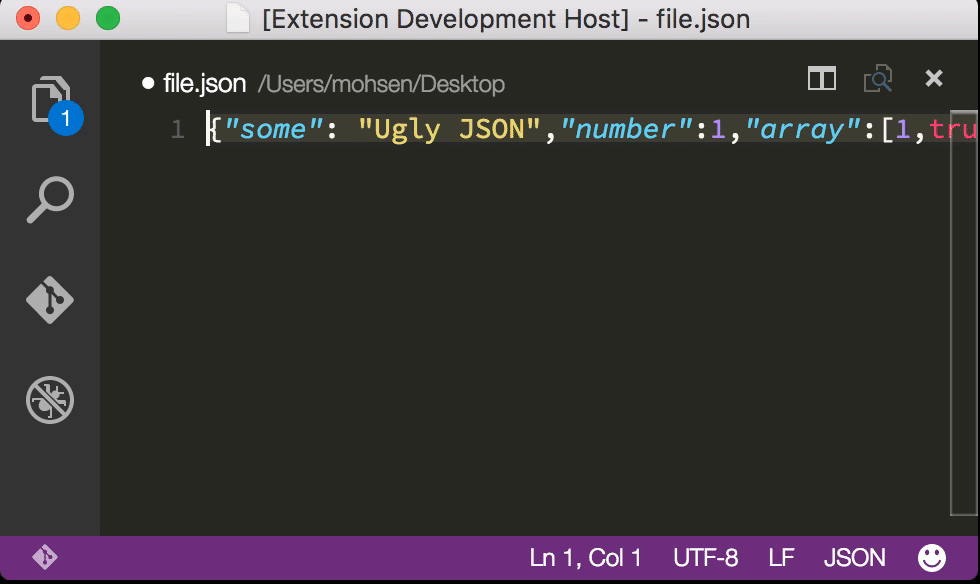 GitHub - mohsen1/vscode-prettify-json: Visual Studio Code Prettify JSON  Extension