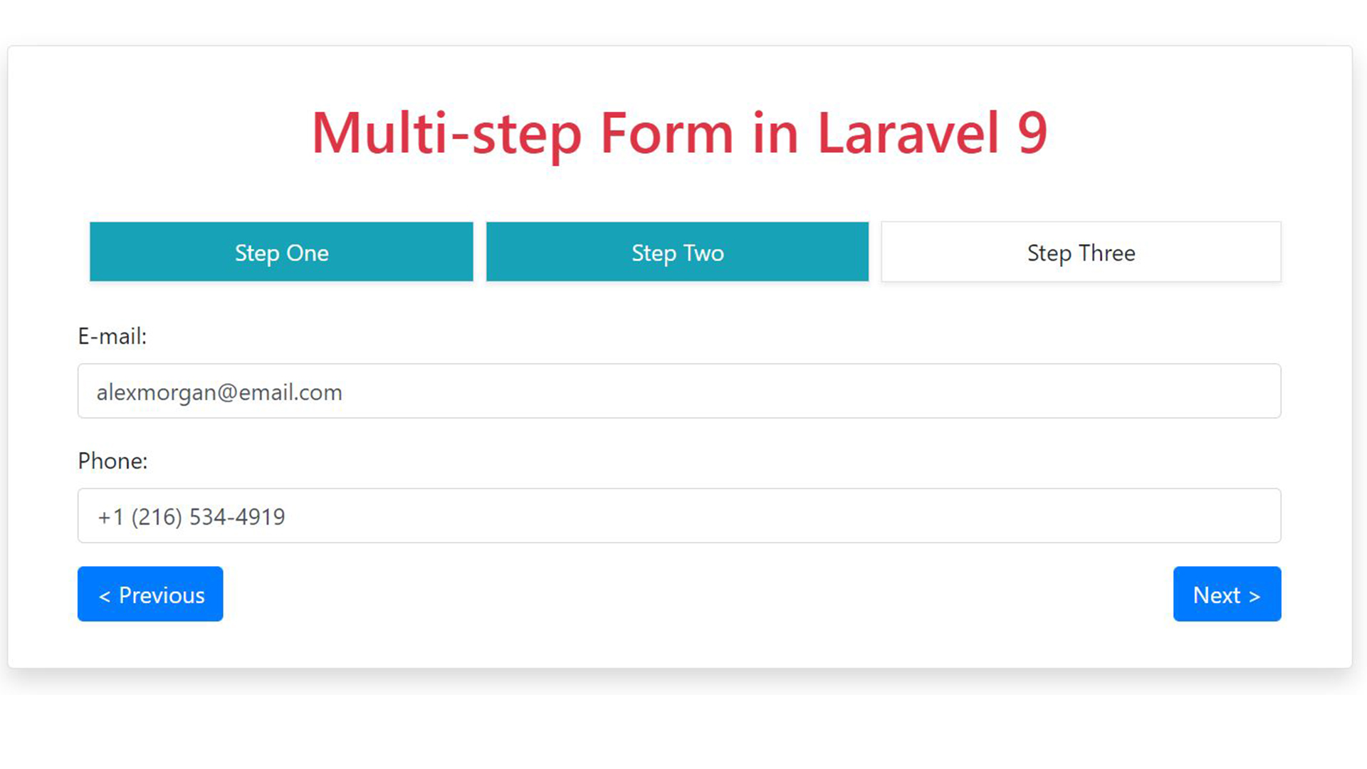 GitHub Mohsenkarimi Mk Multi Step Form In Laravel Multi Step Form