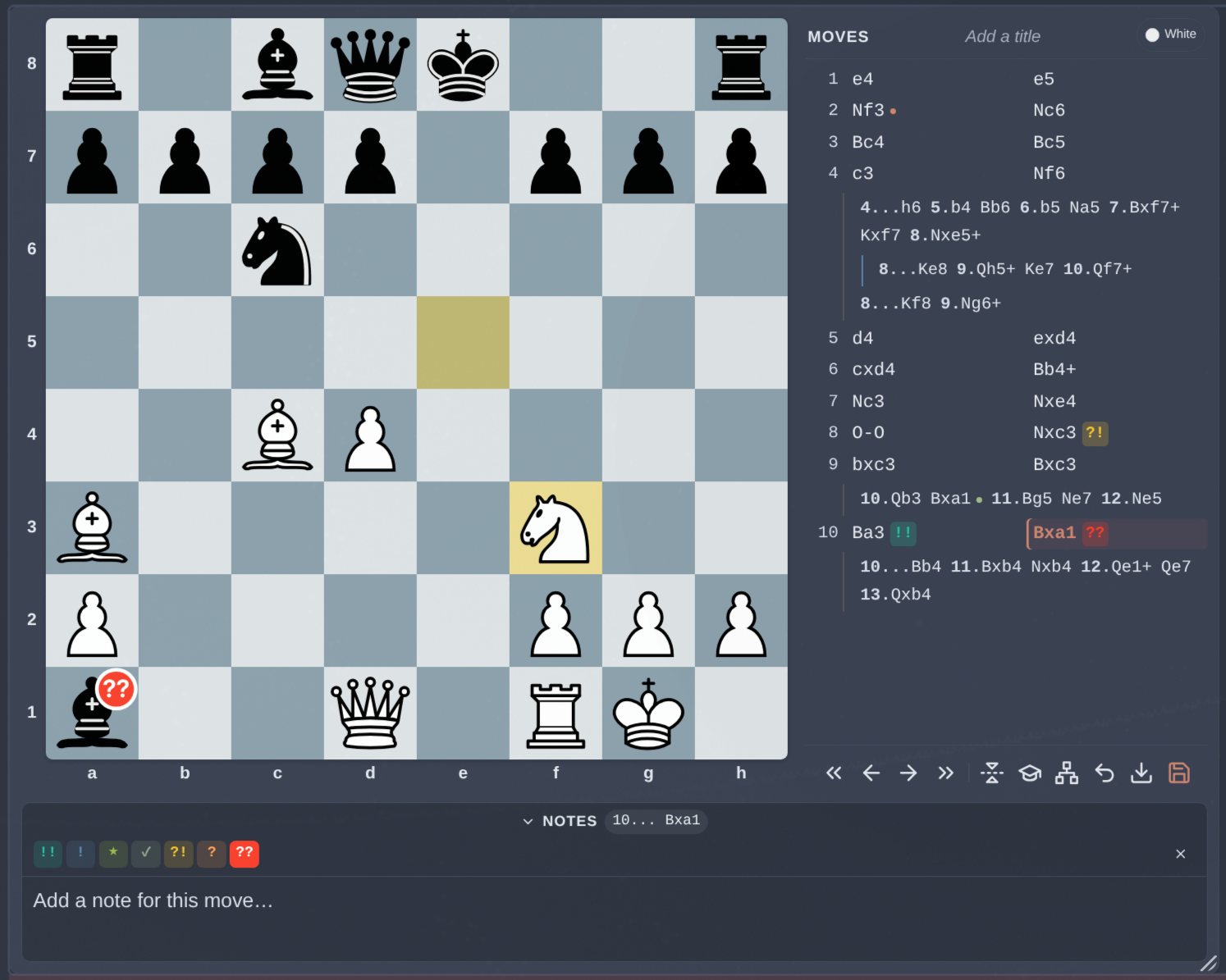 Chess Repertoire in use