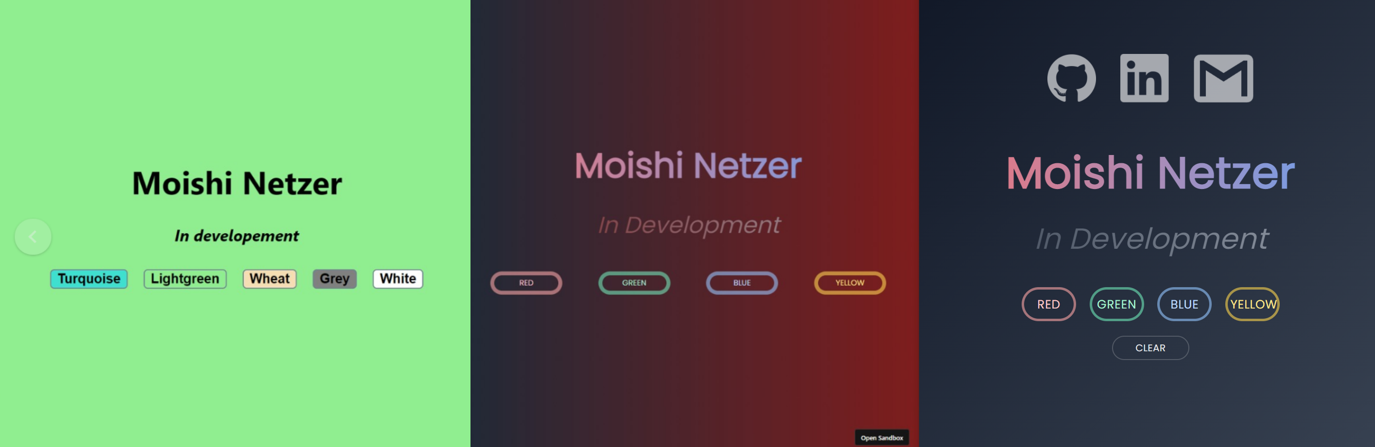 Website Progression
