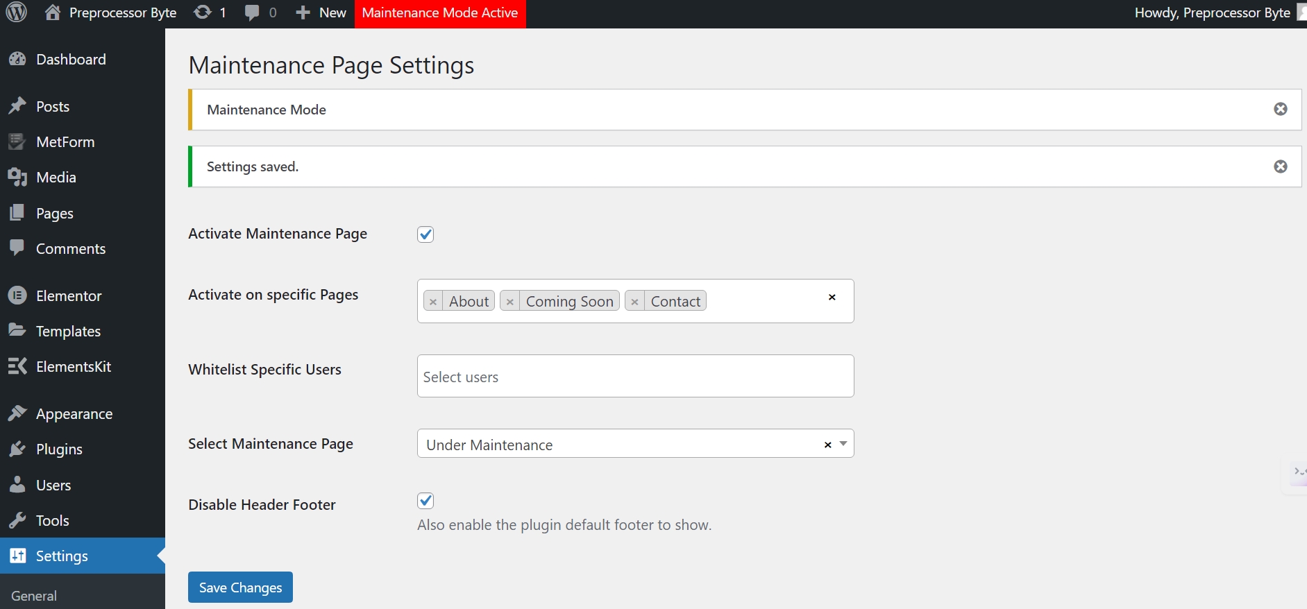 Coming Soon and Maintenance Mode Plugin