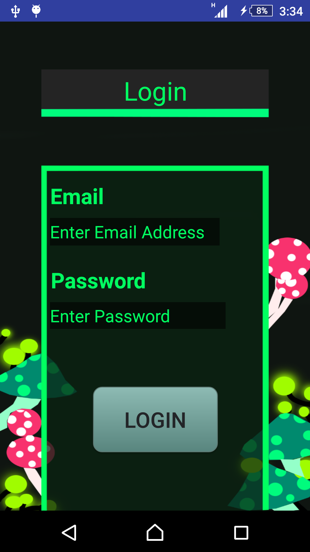 Login screenshot