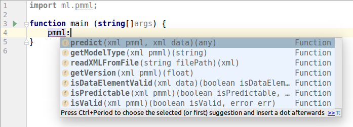 Using The PMML Library