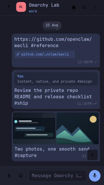 Single-pane mobile layout