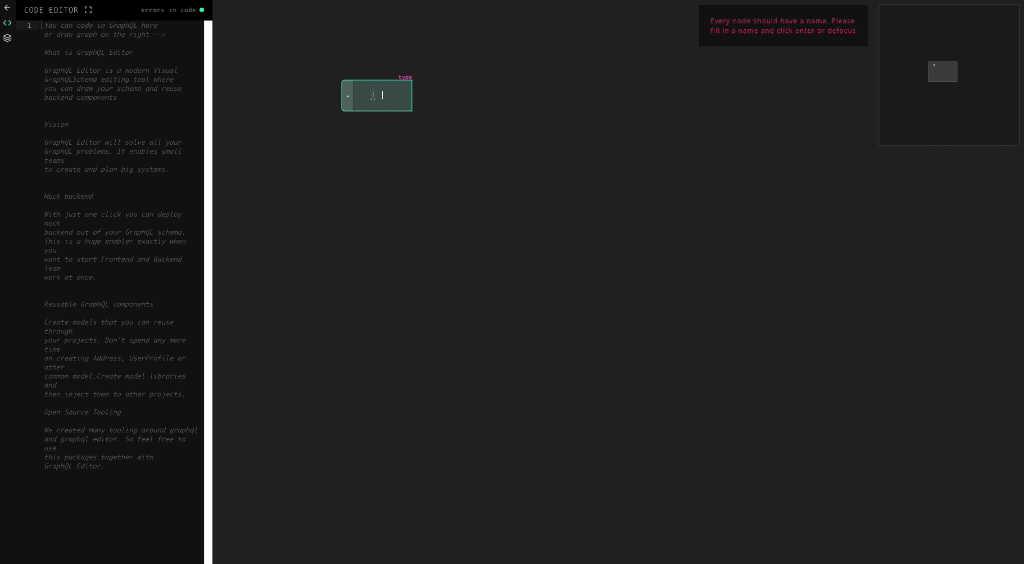 GraphQLEditor Editor
