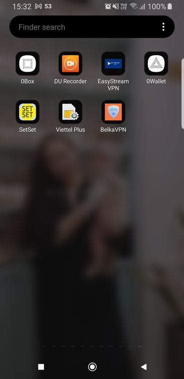 BelkaVPN server location list on Android
