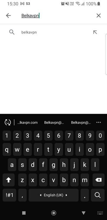 BelkaVPN listing on Google Play with the Install button