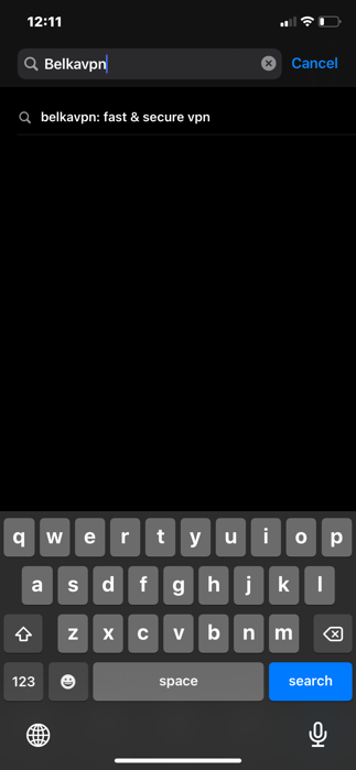 BelkaVPN listing in the App Store with the Get button