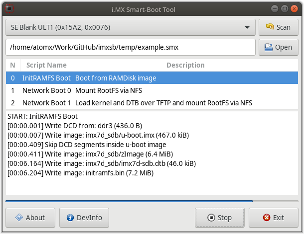 i.MX SmartBoot Tool GUI: Main window