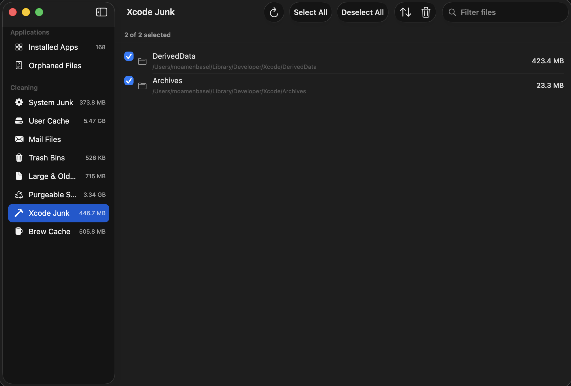 Xcode Junk