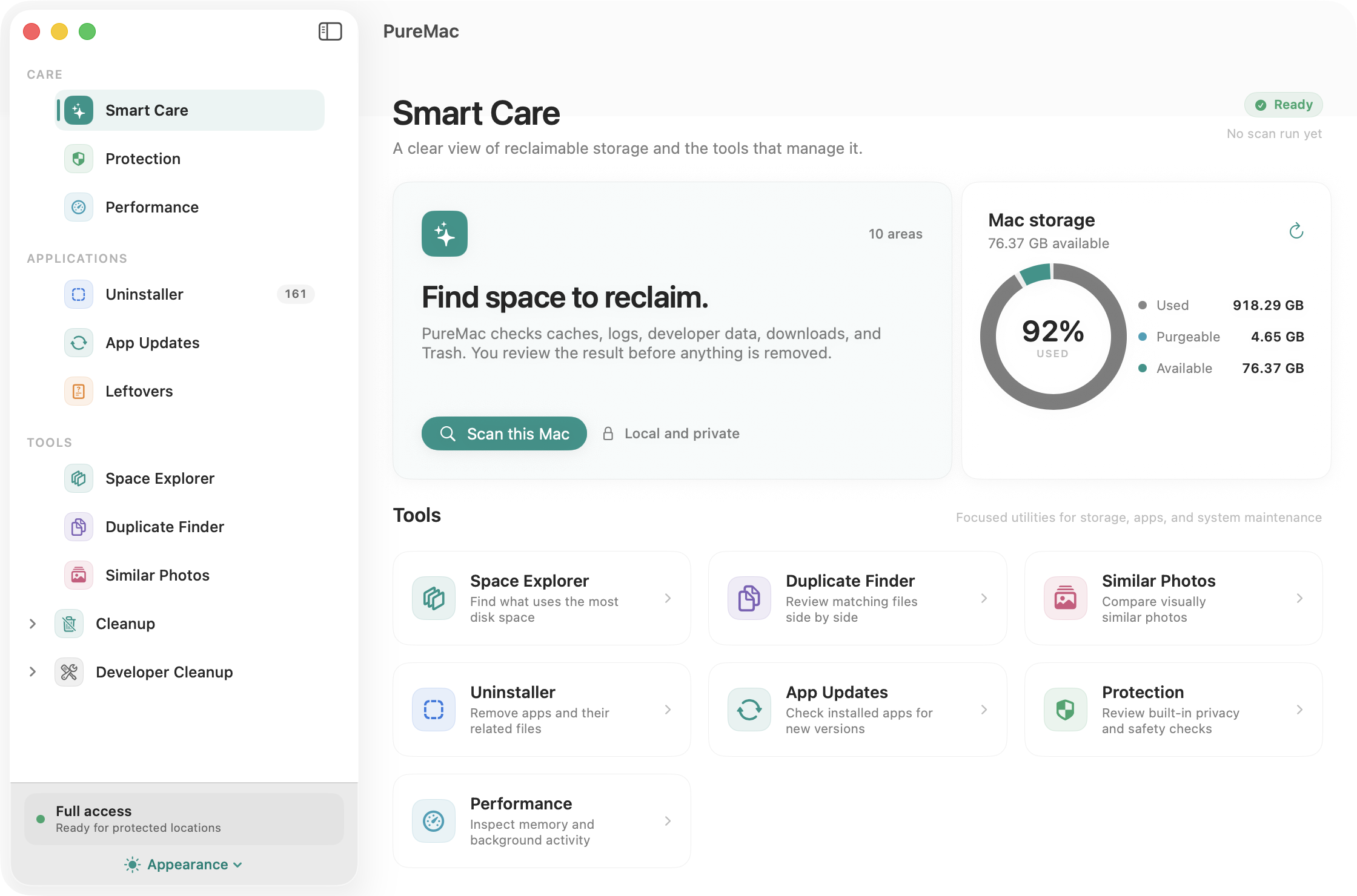 PureMac screenshot 1
