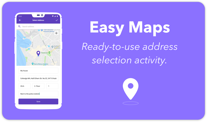 Github - Iammert/Easymap: Ready To Use Address Selection Library Using  Google Maps And Places Api.