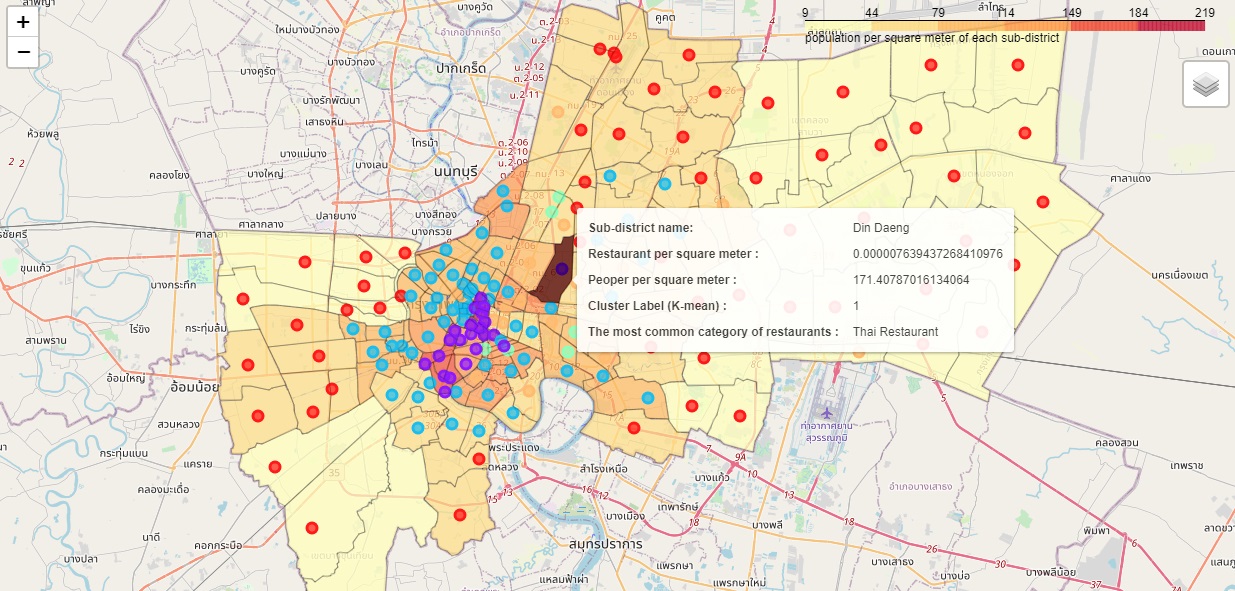 Figure 6: K-mean Clusters Choropleth Map