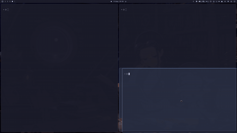 Drop indicator following the cursor during a drag