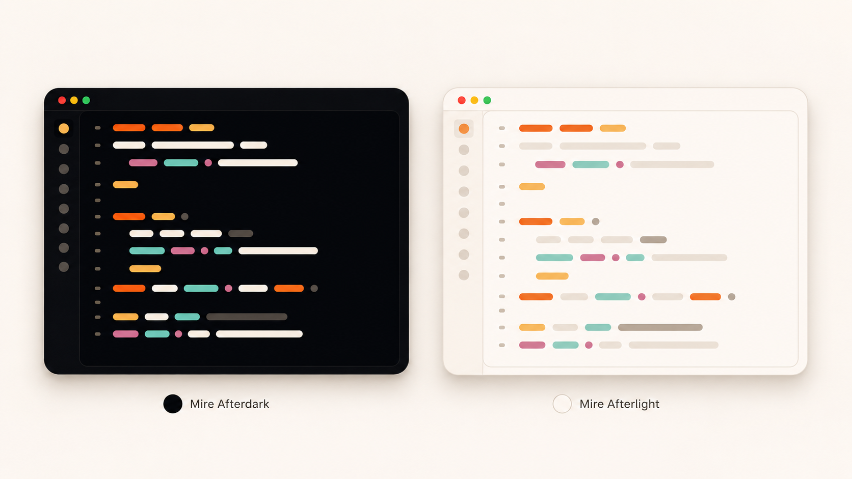 Mire theme preview