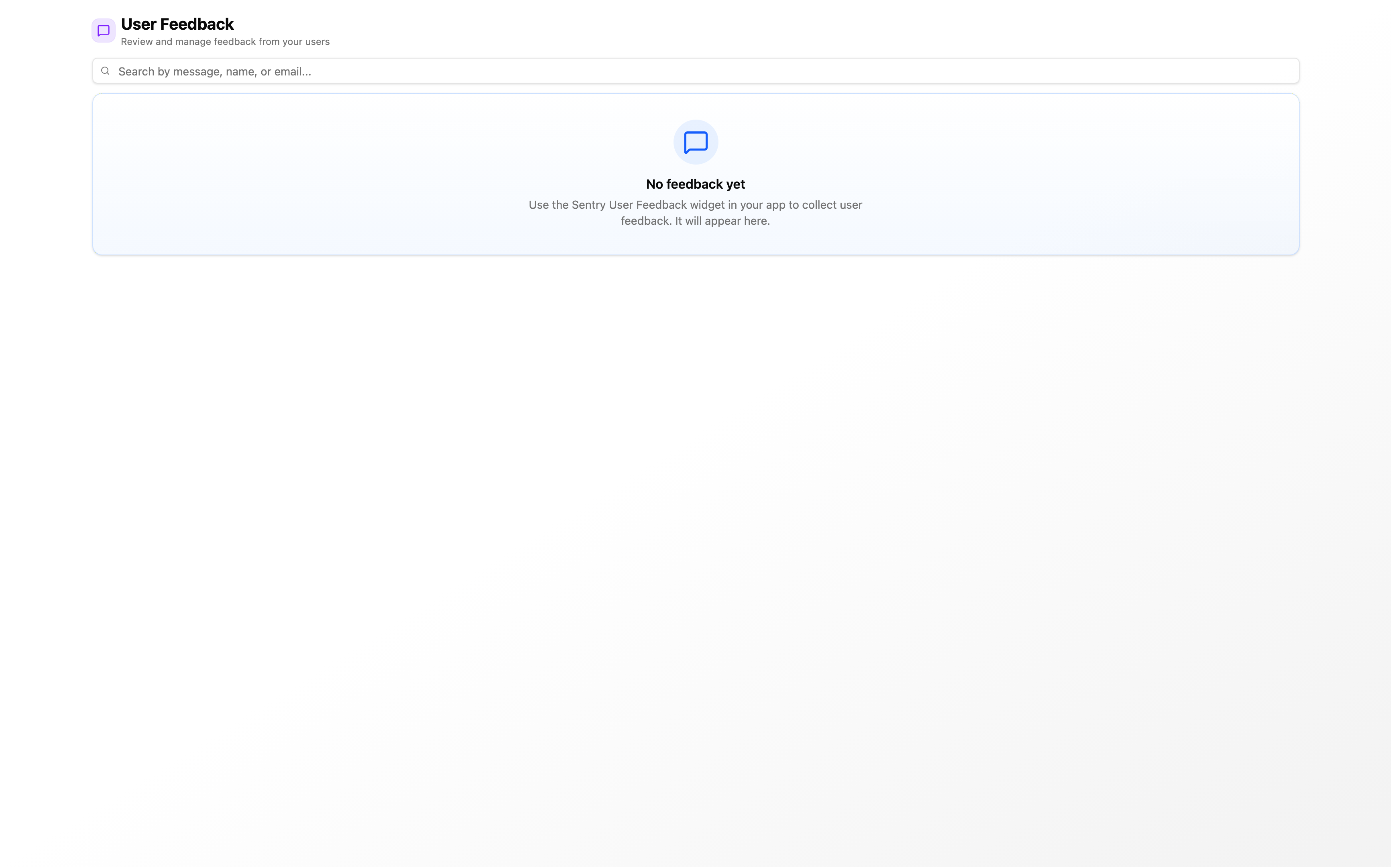 User Feedback
