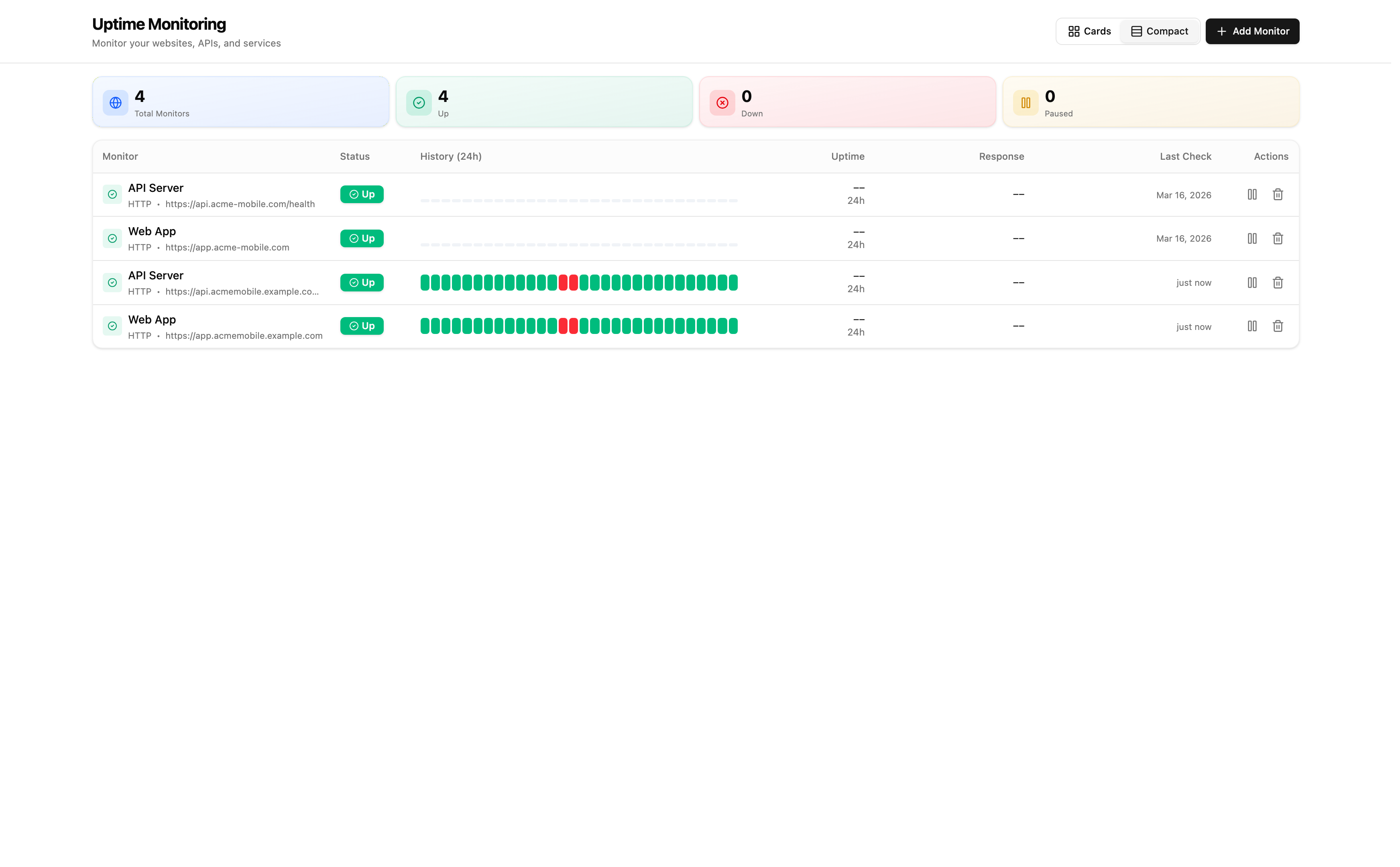 Uptime Monitoring