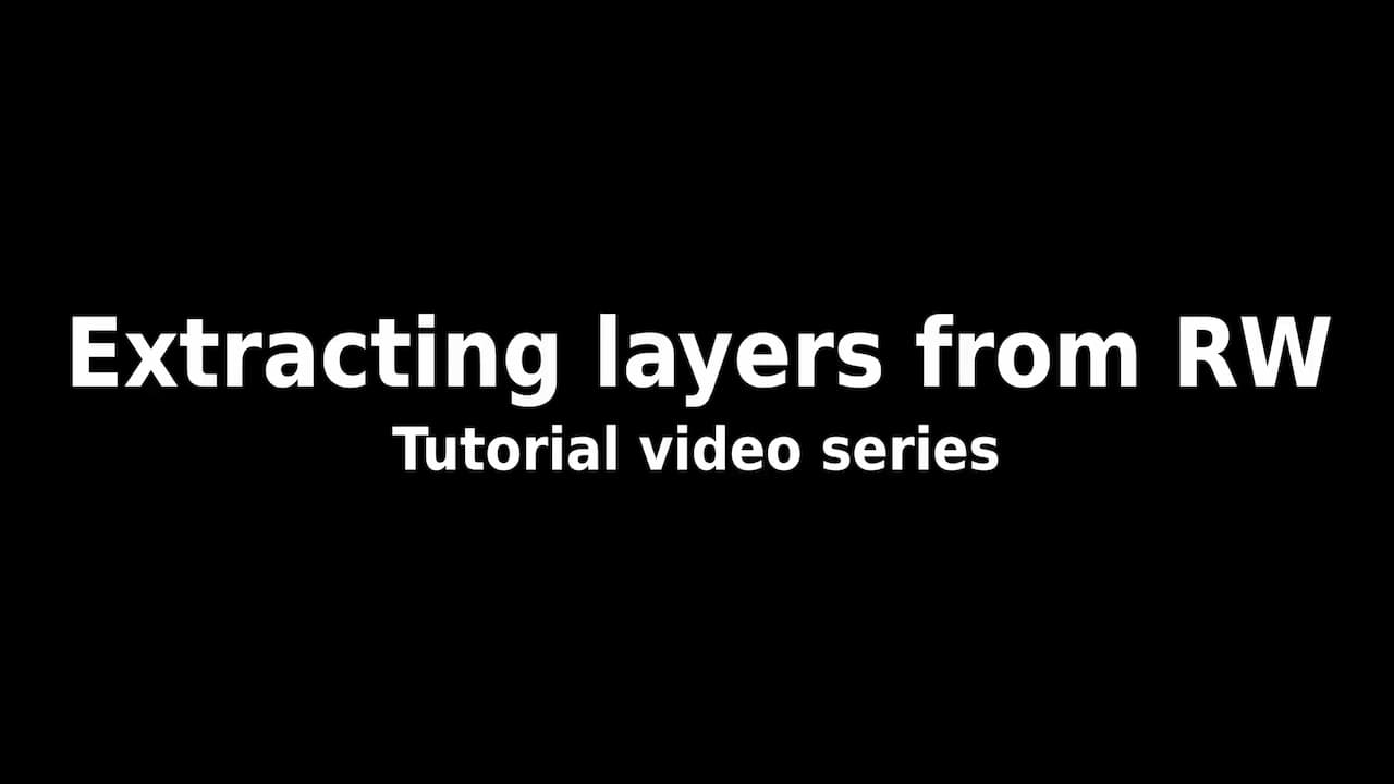 Extracting layers from Resource Watch