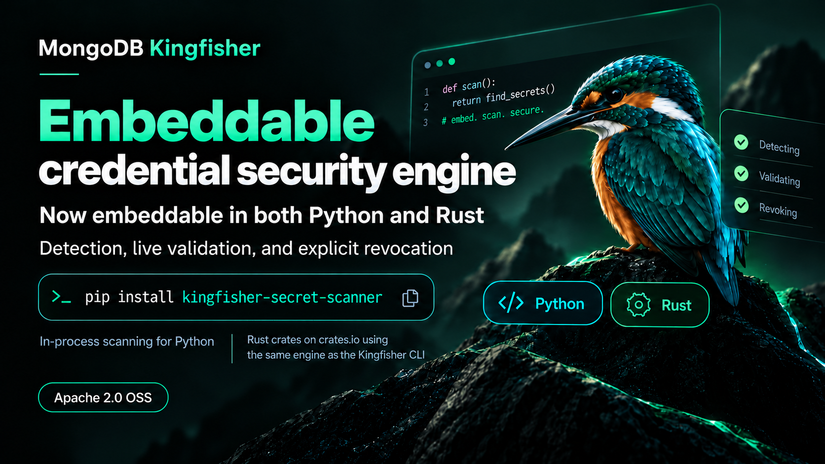 Embedding Kingfisher in Python and Rust applications