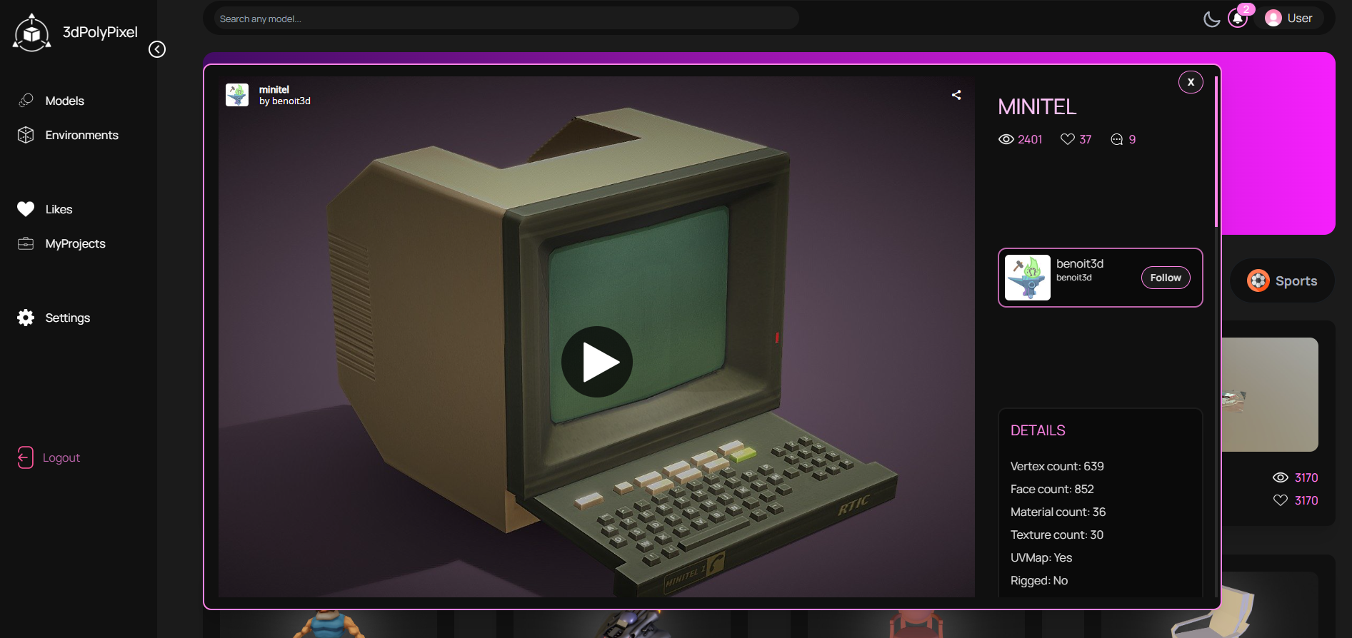 GitHub - monica-mp/3dPolyPixel