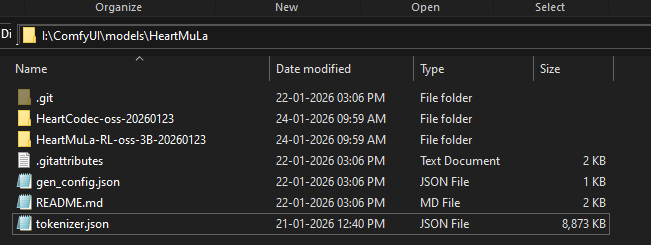 Model Files Location