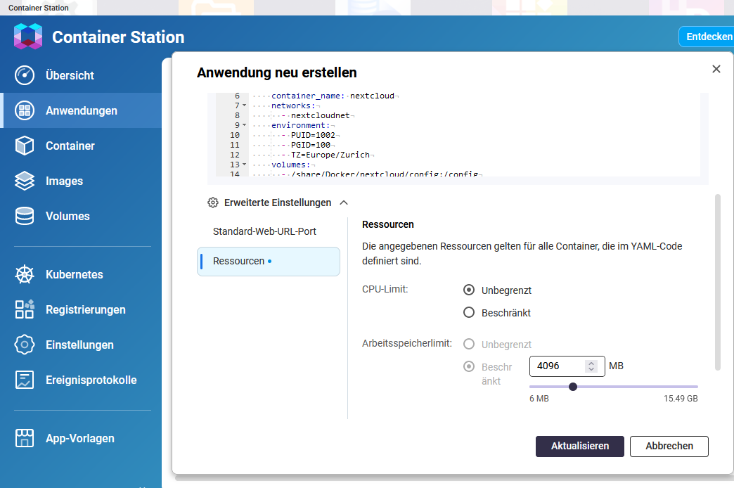 Create Container Application